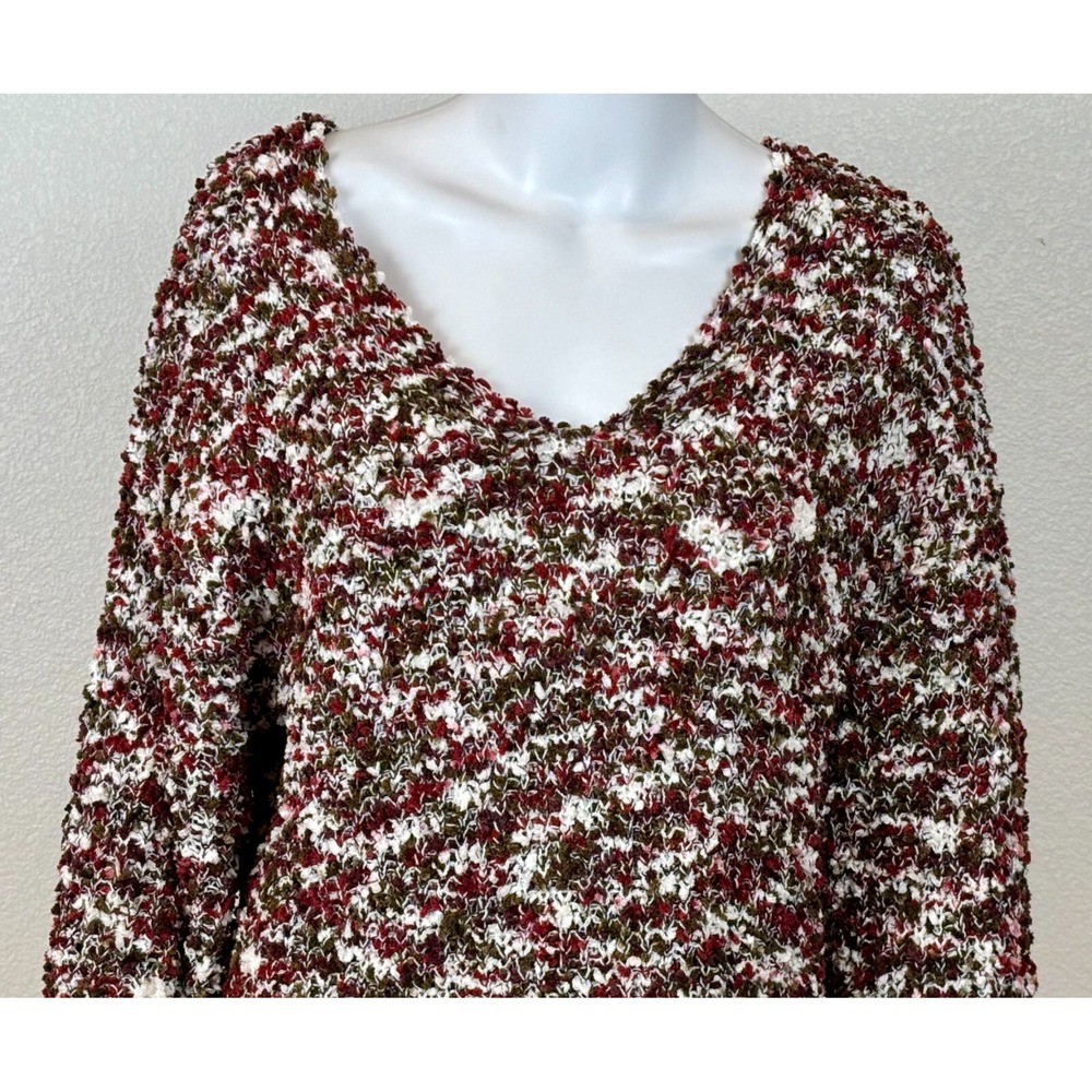 Est 1946 Sherpa Long Sleeve Cozy Pullover Top Women's Size L Soft Casual Work